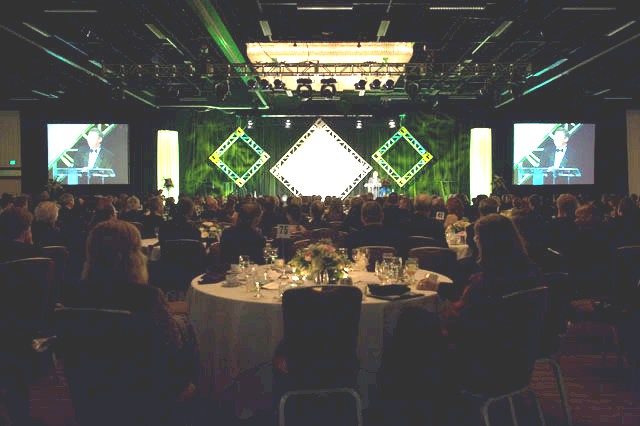 Houston Hyatt Regency Banquet Room. NASA photo, 2009.