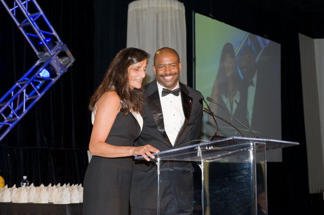 Suni Williams and Leland Melvin.