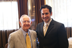Dr. Christopher C. Kraft, Jr. (left) and RNASA Foundation President Rodolfo González (right)