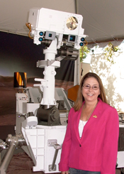 Space Communicator Award presenter Veronica McGregor