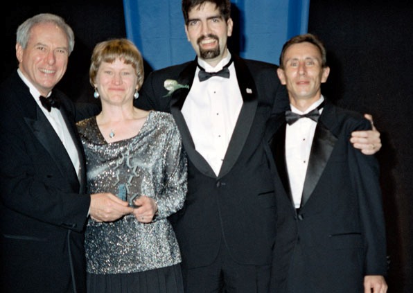 Vicki Kloeris, John Lewis, and Nigel Packham