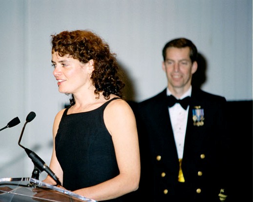Julie Payette and James Wetherbee