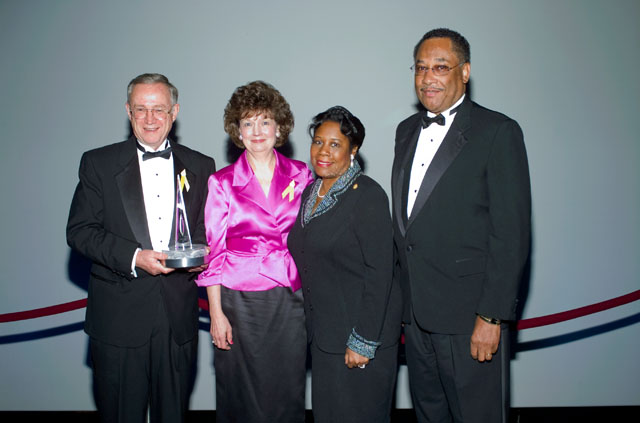 The Holloways, Sheila Jackson-Lee and Houston Mayor Lee Brown