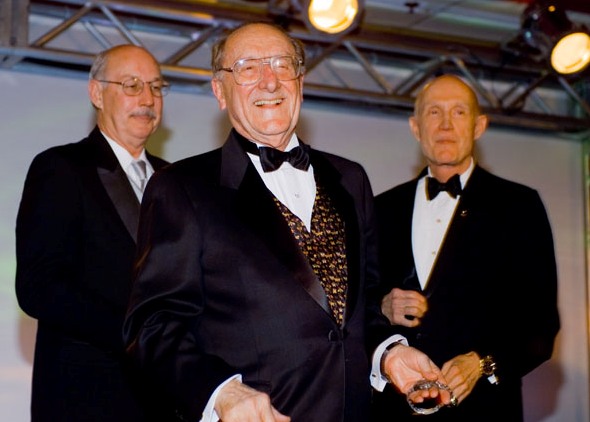 George Mueller with Roy McCharen (left) and Tom Stafford (right)