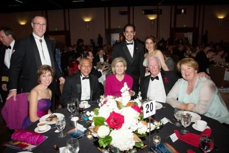 Head table 20, L to R: Coe Miles (standing), Ellen Ochoa, Charles Bolden, Kay Bailey Hutchison, Gene Cernan, Joanne Macquire. Standing, Rodolfo & Anangela González.