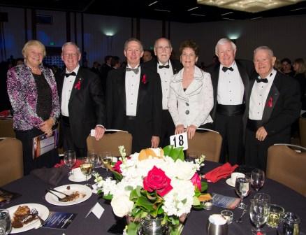 Head table 18, L to R: Marilyn & Glynn Lunney, Mike Griffin, Floyd & Carolyn Bennett, Clay Boyce, Arnold Aldrich.